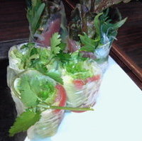 まぐろとアボカドの生春巻き