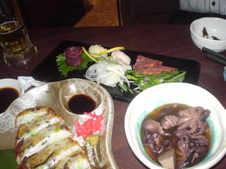 馬刺しの盛り合わせ