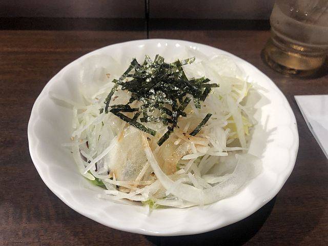 セットメニューのだいこんサラダ