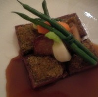 コースのお肉料理　牛フィレ