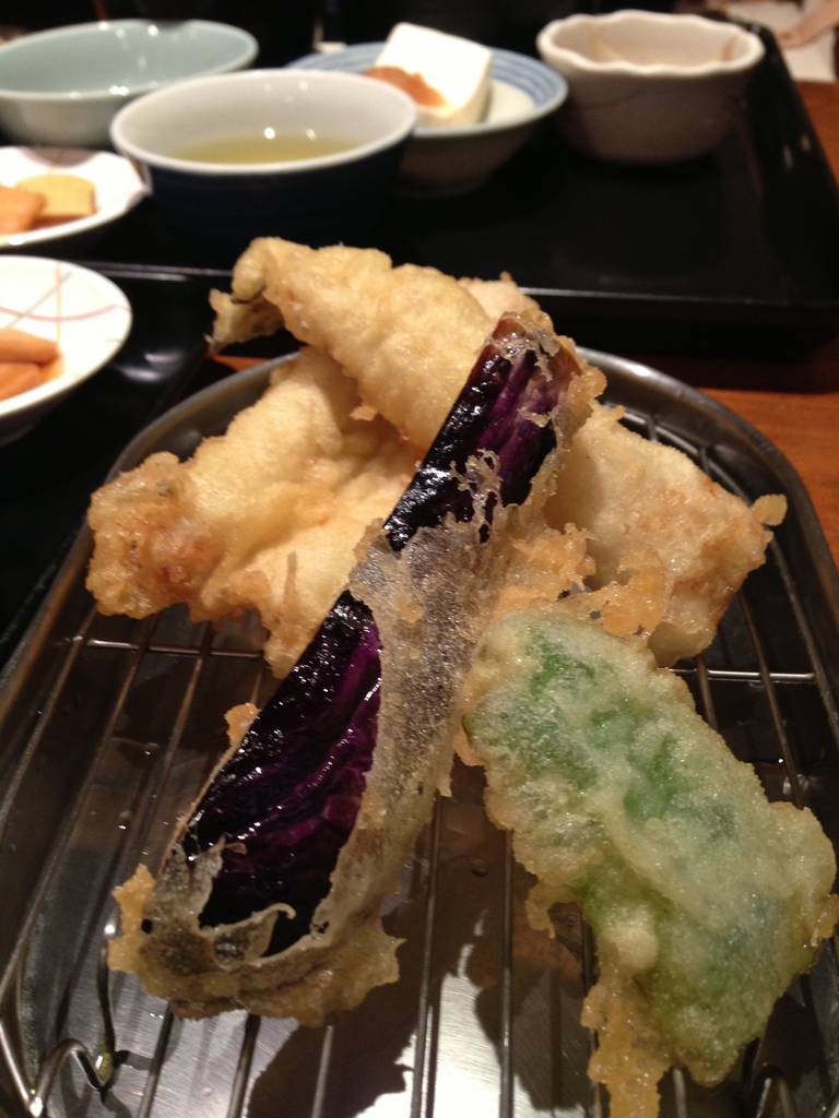 アナゴ天ぷら定食
