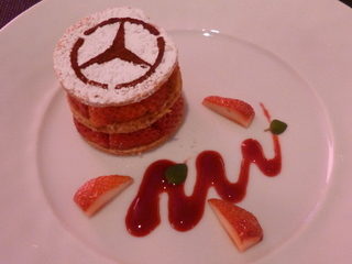 苺とマスカルポーネチーズのミルフィーユ