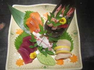 刺身五点盛り合わせ