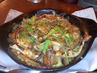 ポテトとキノコのチーズ焼き