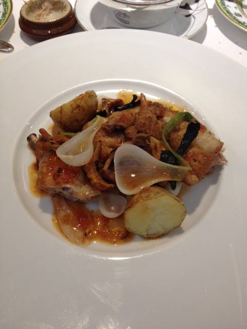 雛鳥のロースト香草ソース