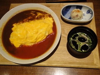 二色掛け　オムライス