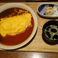 二色掛け　オムライス