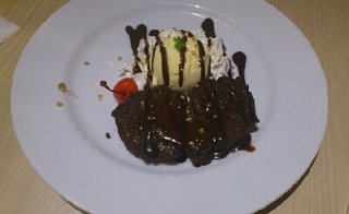 フォンダンショコラ＆バニラアイス