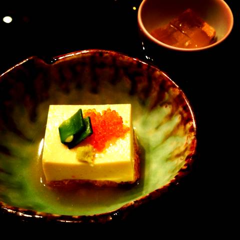 先付の雲丹豆腐