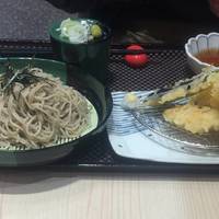 海老天ぷら　ざる蕎麦セット