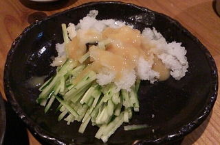 さらし鯨の酢みそ