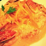 渡り蟹のトマトソース