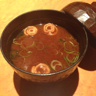 赤だしの味噌汁