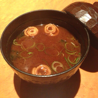 赤だしの味噌汁