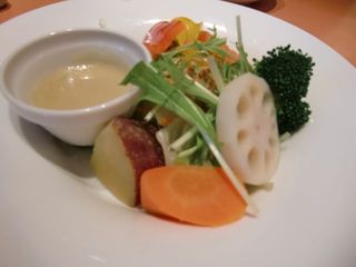 温野菜のディップ添え