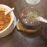 担々刀削麺と麻婆豆腐