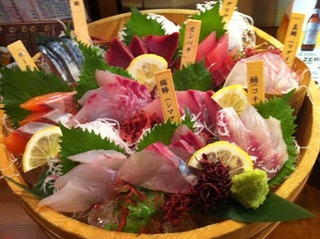 元祖桶盛り刺身五種盛り合せ
