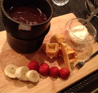 チョコレートフォンデュ　