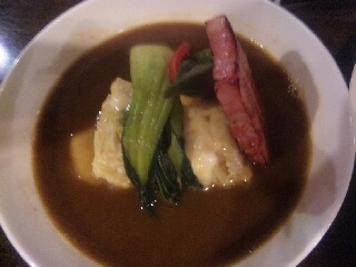 キャベツのミルフィーユベーコン添えのカリー