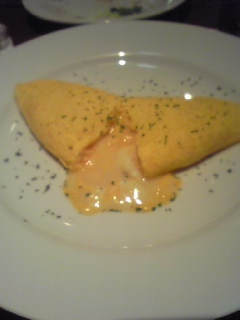 ゴルゴンゾーラチーズのオムレツ