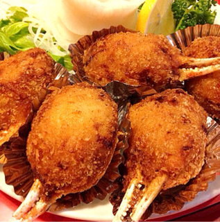 カニのツメ、エビしんじょまぶし揚げ