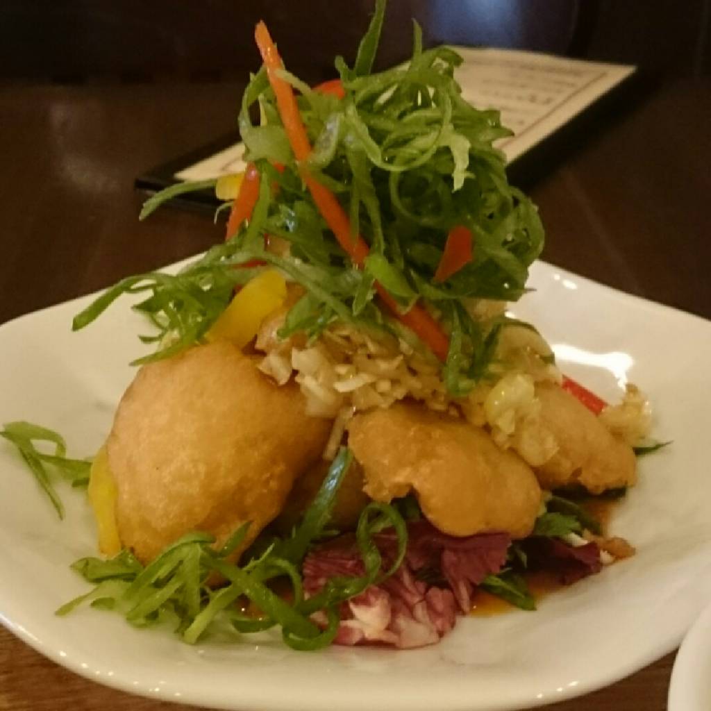 ある日の日替わり定食。名前を忘れた……彩り、味付け、季節感完璧です！