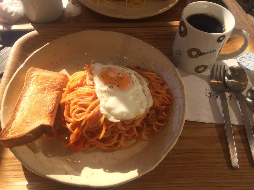 パスタセット　ナポリタンセット目玉焼き付き