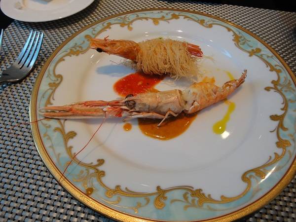 海老のカダイフ包み揚げ