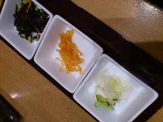 ランチセット小鉢三種