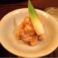 子持ちブナの和え物　甘草添え