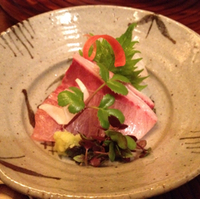 ブリとひらめのお造り