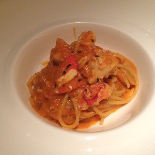 オマール海老のトマトソースパスタ