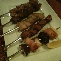 串焼五点盛り