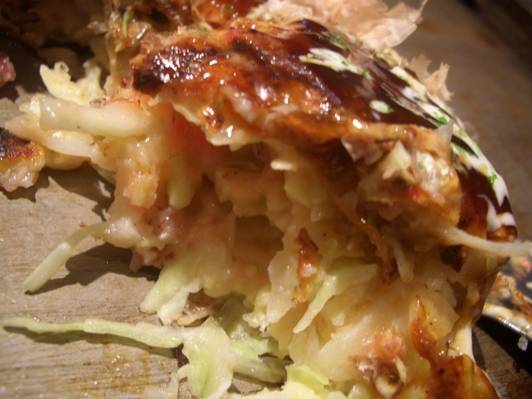 お好み焼き（いか玉）定食