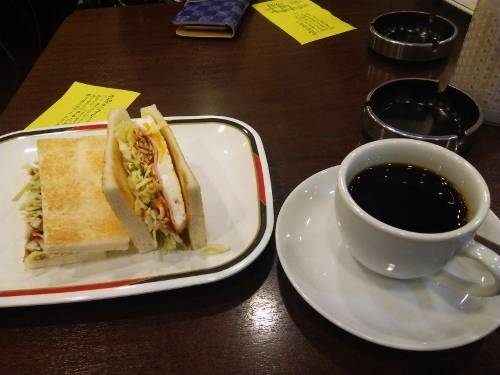 ハムエッグトーストモーニング