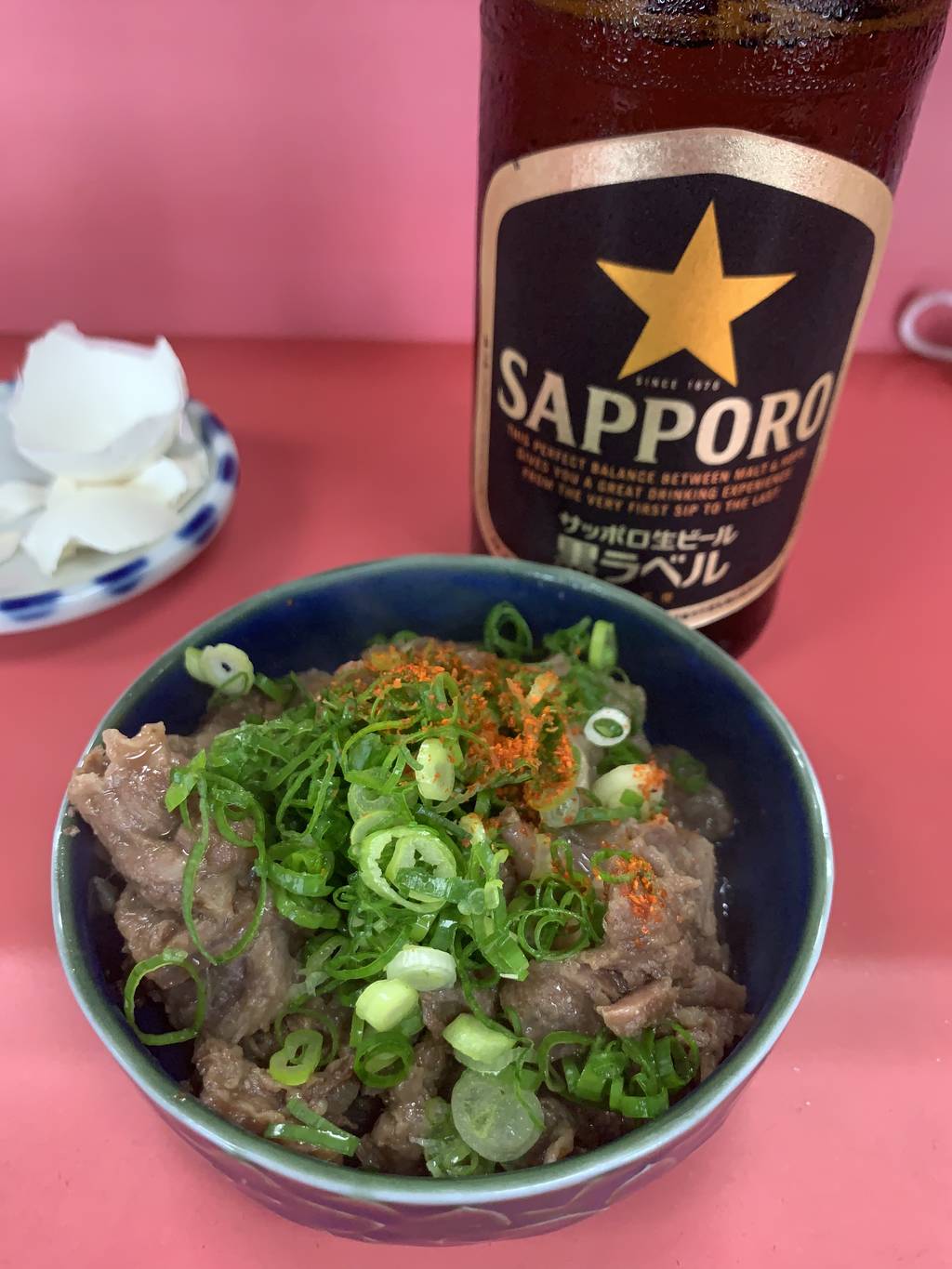 すじ煮込み瓶ビールにぬき