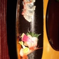 お造り（鯛の薄造り、鰤、車海老）