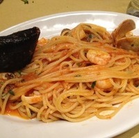 海の幸のスパゲティ　トマトソース