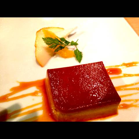 ランチのデザートプリン