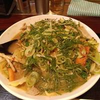 味噌タンメン、ネギトッピング