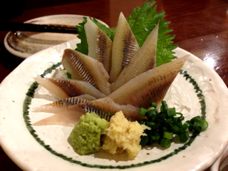 ししゃもの刺身