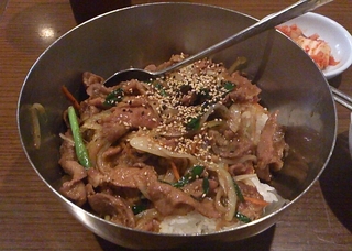 豚プルコギ丼＋カクテキ＋たまごスープ