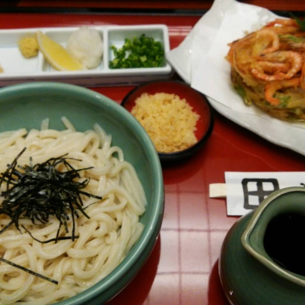 ざるぶっかけうどん