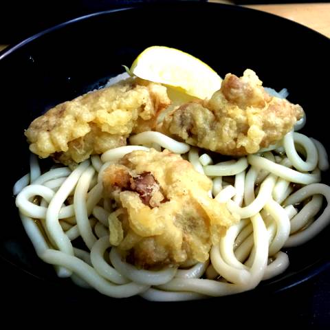 冷やし鶏天おろしうどん