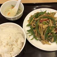 青椒肉絲定食