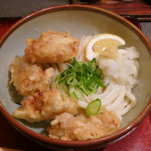 冷やし鳥天おろしうどん