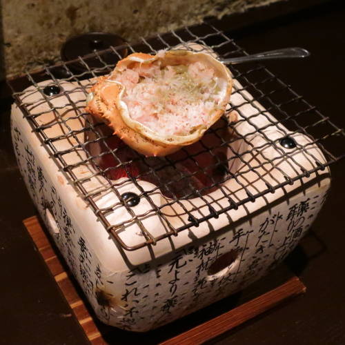 かに味噌甲羅焼き