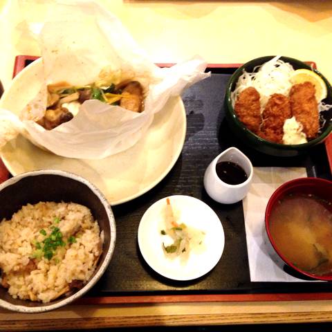 牡蠣の欲張り御膳