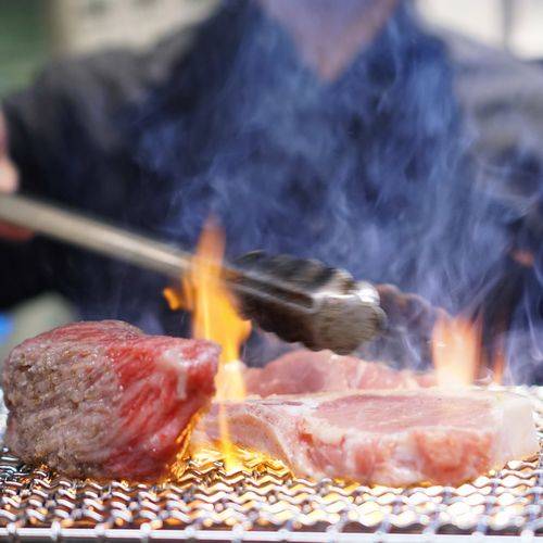 低温料理で真空パックしてから炭焼き肉