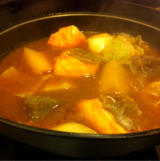 石狩鍋といくら丼